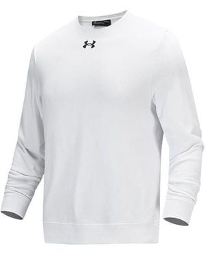 Under Armour Rival Fleece 2.0 Crew Pullover - White