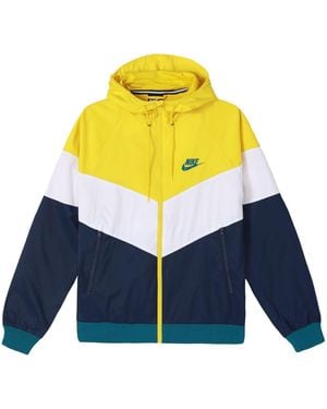 Nike Sportswear Windrunner Colourblock Casual Hooded Track Jacket - Yellow