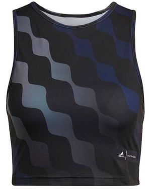 adidas (Wmns) X Marimekko Train Icons Print Tank Top - Blue