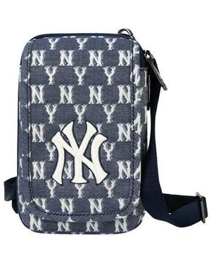 MLB Monogram Ny New York Yankees Crossbody Bag - Blue