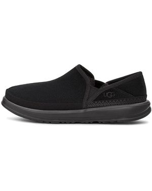 UGG Kick It Slip-On Athleisure Casual Sports Shoe Fleece Lined - Black