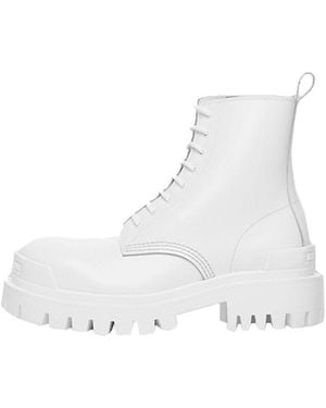 Balenciaga (Wmns) Strike Lace-Up Boot - White