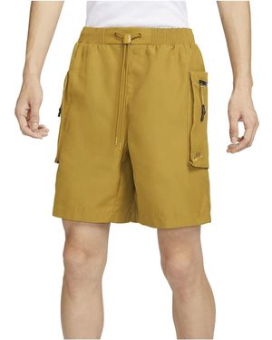Nike Nsw Tech Pack Woven Utility Shorts 'Mustard' - Natural