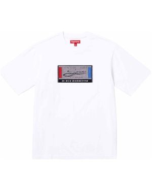 Supreme Intarsia Label T-Shirt - White