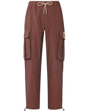 Nike Flight Heritage Big Pocket Cargo Woven Drawstring Casual Joggers/Pants/Trousers Chocolate - Red