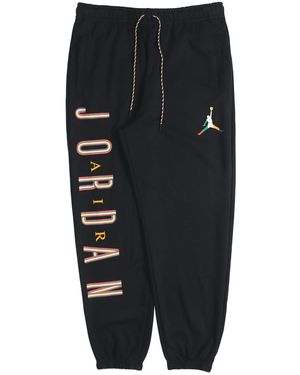 Nike Colourful Flying Logo Printing Sports Long Trousers - Black