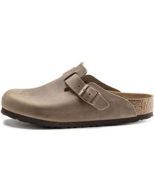 Birkenstock Boston Regular 'Oiled Leather Tobacco' - Brown