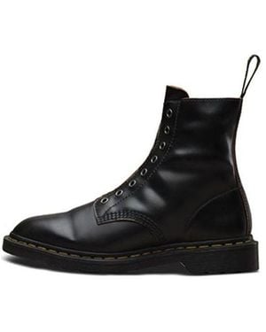 Dr. Martens 1460 Laceless Martin Boots Couple Style - Black