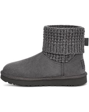 UGG (Wmns) Classic Solene Mini Cozy Stay Warm Outdoor Casual - Black