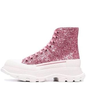 McQueen (Wmns) Tread Slick Glitter High-Top - Purple