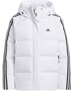 adidas (Wmns) Three Stripes Puffer Down Jackets - Gray