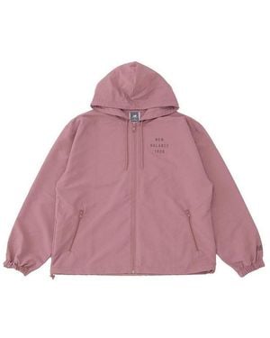 New Balance (Wmns) Iconic Collegiate Woven Jacket 'Rosewood' - Purple