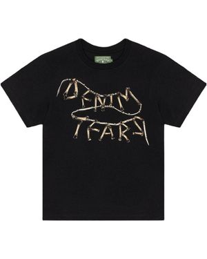 DENIM TEARS Ss24 Kiss My Grits Tee - Black