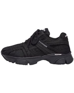 Balenciaga Phantom Logo Printed Trainers - Black