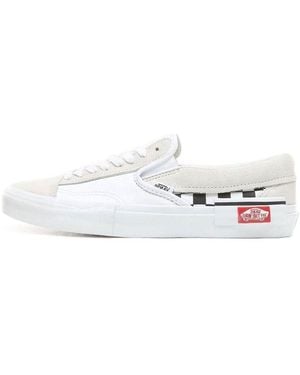 Vans Slip-On Cap Checkerboard' - White