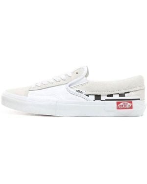 Vans Slip-On Cap Checkerboard' - White