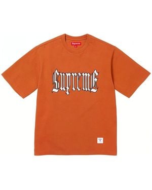 Supreme Old English S/S T-Shirt - Orange