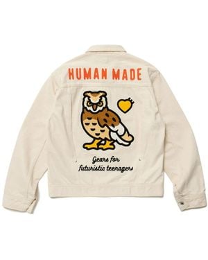 Human Made Natural Denim Work Jacket - White