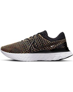 Nike React Infinity Run Flyknit 3 Multi' - Black