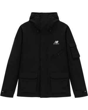 New Balance Logo Sportswear Hooded Jacket - Black