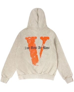 Vlone(GOAT) Live Alone Die Alone Hoodie 'Wheat' - White