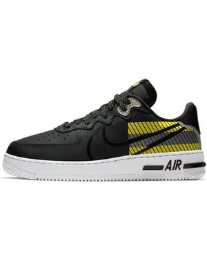 Nike 3M X Air Force 1 React Lx 'Anthracite Volt' - Brown