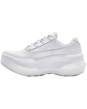 Salomon Comme Des Garcons X Sr811 Leather Platform - White