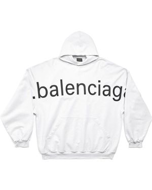 Balenciaga Bal.Com Popover Hoodie '' - White