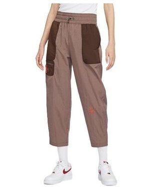 Nike (Wmns) Sportswear City Utility High-Waist Woven Trousers '' - Brown