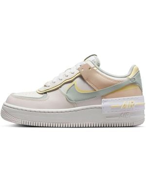 Nike (Wmns) Air Force 1 Shadow 'Pearl Citron Tint' - White