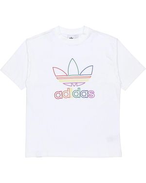 adidas Originals Pride Tee Logo Short Sleeve - White