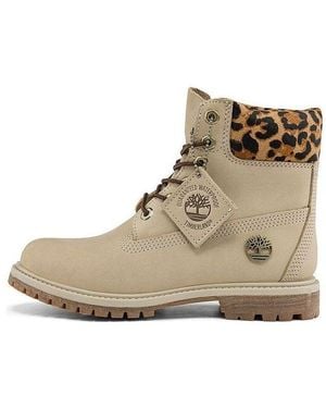 Timberland (Wmns) 6 Inch Safari Cheetah Waterproof Boot 'Ivory Nubuck' - Natural
