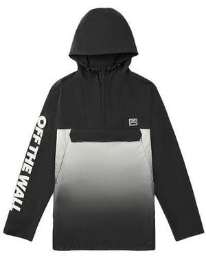 Vans Splicing Athleisure Casual Sports Hooded Jacket - Black