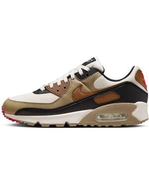 Nike (Wmns) Air Max 90 'Phantom Fire Light British Tan' - Brown