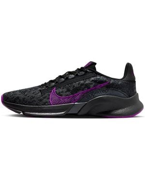 Nike (Wmns) Superrep Go 3 Flyknit Next Nature 'Anthracit Vivid' - Black