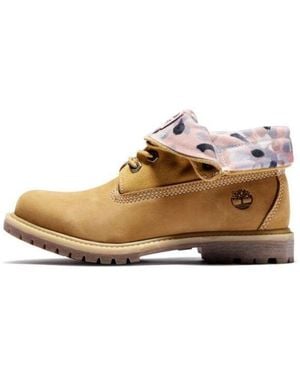 Timberland (Wmns) Roll Top Boots Basic 'Wheat With Dot Print' - Brown