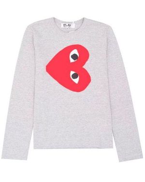 COMME DES GARÇONS PLAY (Wmns) Side Heart Logo - White