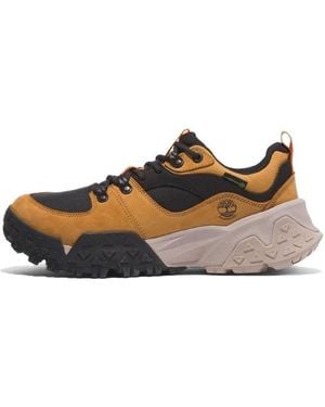 Timberland Motion Scramble Low Laceup Waterproof Hikers 'Wheat Nubuck' - Brown