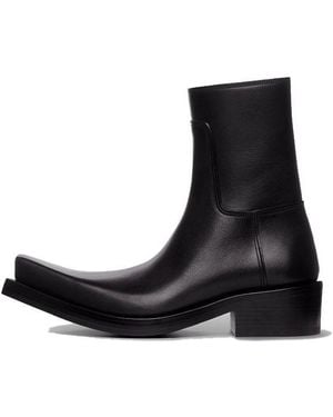Balenciaga Santiago Booties Matte Calfskin' - Black