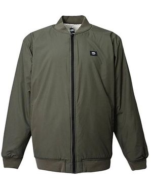 Vans Reversible Lamb's Wool Long Sleeves Logo Sports Jacket Military - Green