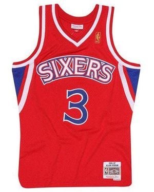 Mitchell & Ness Nba Authentic Allen Iverson Philadelphia 76Ers 1996-97 Jersey - Red