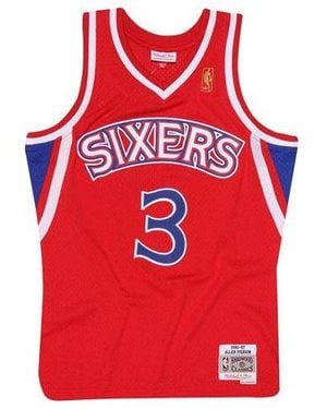 Mitchell & Ness Nba Authentic Allen Iverson Philadelphia 76ers 1996-97 Jersey - Red
