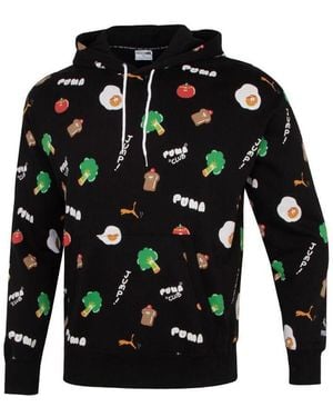 PUMA Sports Breathable Cartoon Printing Running Breathable Casual Pullover - Black