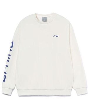 Li-ning Training Series Stay Warm Fleece Pullover - White