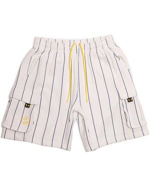 Drew House Cargo Sweatshort Pinstripe' - Blue