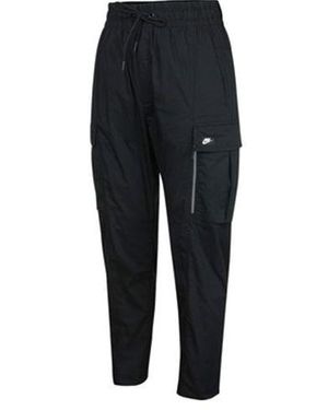 Nike Sportswear Casual Cargo Big Pocket Breathable Long Pants - Black