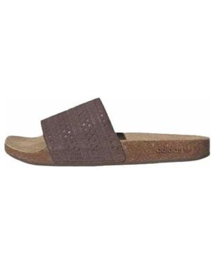 adidas Originals Adilette Slides Gum' - Brown