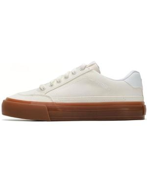 PUMA Capris Leather Skateboarding Trainers - White