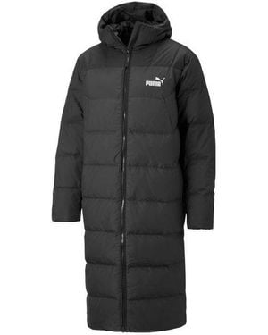 PUMA Hooded Down Coat Jacket - Black