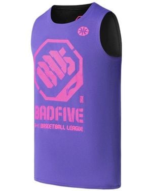 Li-ning X Jon Burgerman Badfive Reversible Basketball Jersey - Purple